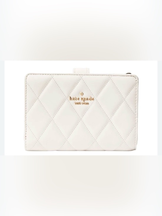 kate spade Handbags - Kate Spade White Quilted Bifold Wallet